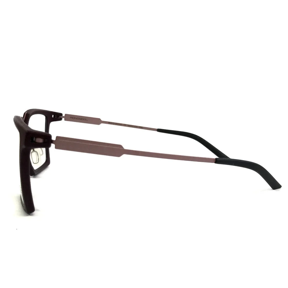 Monoqool Eyeglasses Frames HL51 HELLO Dark Aubergine Matte Purple 47-20-145